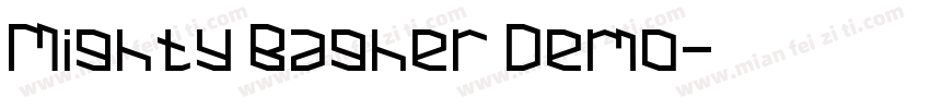Mighty Bagher Demo字体转换